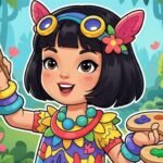 Jungle Girl: Coloring Pages